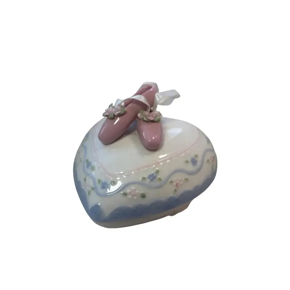 Vintage porcelain music/trinket box